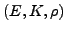$ (E,K,\rho)$