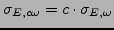$ \sigma_{E,c\omega} =c\cdot \sigma_{E,\omega}$