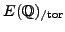$ E(\mathbb{Q})_{/{\mathrm{tor}}}$