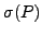 $ \sigma(P)$