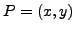 $ P=(x,y)$