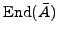 $ {\mathrm{End}}(\bar{A})$