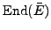$ {\mathrm{End}}(\bar{E})$