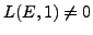 $ L(E,1)\neq 0$