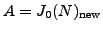 $ A=J_0(N)_{{\mathrm{new}}}$