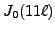 $ J_0(11\ell)$
