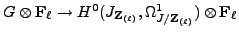 % latex2html id marker 8529
$ G \otimes \mathbf{F}_\ell \rightarrow H^0({J_{{{\...
...}}_{(\ell)}}}},\Omega^1_{{J/{{{\bf {Z}}_{(\ell)}}}}}) \otimes
\mathbf{F}_\ell $