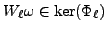 % latex2html id marker 8591
$ W_\ell \omega \in \ker(\Phi_\ell)$