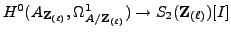 % latex2html id marker 8754
$ H^0(A_{{{\bf {Z}}_{(\ell)}}},\Omega^1_{A/{{{\bf {Z}}_{(\ell)}}}}) \to S_2({{\bf {Z}}_{(\ell)}})[I]$