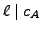 $ \ell \mid c_A$