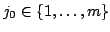 $ j_0\in\{1,\dots,m\}$