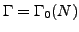 $ \Gamma = \Gamma_0(N)$