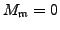 $ M[\mathfrak{m}]=0$