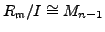 $ R_\mathfrak{m}/I$