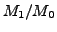 $\displaystyle 0 \to M_1/M_0 \to M_2 \to M_3 \to 0,
$