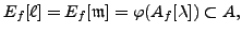 $ \Psi = E_f[\ell]$