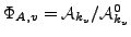$ c_{A,v} = \char93 \Phi_{A,v}(k_v)$