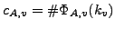 $ \overline{c}_{A,v} = \char93 \Phi_{A,v}(\overline{k}_v)$