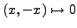 $ (x,-x)$