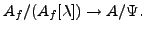$ (A_f/(A_f[\lambda]))(\mathbb{Q})$