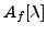 $ A_f[\lambda] \cong E[\ell]$