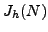 $ J_h(N) \twoheadrightarrow A$