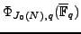 $\displaystyle \Phi_{J_0(N),q}(\overline{\mathbb{F}}_q)[\mathfrak{m}]=0.$