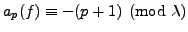$ \Phi_{A,q}(\overline{\mathbb{F}}_q)[\lambda]=0$
