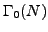 $ \mathbb{T}(N)$