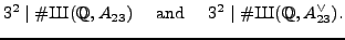 $ A = A^\vee_{23}$