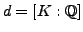 $ K = \mathbb{Q}(\dots, a_n, \dots)$