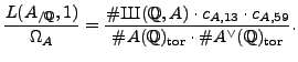 $ 3^2 \mid \char93 {\mbox{{\fontencoding{OT2}\fontfamily{wncyr}\fontseries{m}\fontshape{n}\selectfont Sh}}}(\mathbb{Q}, A)$