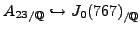 $ m_{A_{23}} = 2^{34}$