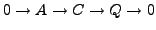 $\displaystyle 0 \to A(K) \to C(K) \to Q(K) \to {\mathrm{Vis}}_{C} \H ^1(K,A)\to 0.
$