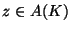 $ z\in A(K)$