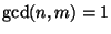 $ \gcd(n,m)=1$