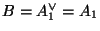 $ B=A_{1}^{\vee}=A_1$