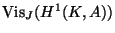 $ \Vis_J(H^1(K,A))$