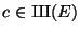 $ c\in {\mbox{{\fontencoding{OT2}\fontfamily{wncyr}\fontseries{m}\fontshape{n}\selectfont Sh}}}(E)$