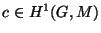 $ c \in H^1(G,M)$