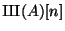 $ {\mbox{{\fontencoding{OT2}\fontfamily{wncyr}\fontseries{m}\fontshape{n}\selectfont Sh}}}(A)[n]$