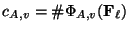 $ c_{A,v} = \char93 \Phi_{A,v}(\mathbf{F}_\ell)$