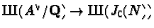 $\mbox{\cyr X}(A^{\vee}/\mathbf{Q})\rightarrow\mbox{\cyr X}(J_0(N))$