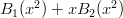 $B_1(x^2) + x B_2(x^2)$