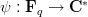 $\psi:\mathbf{F}_q \to \mathbf{C}^*$